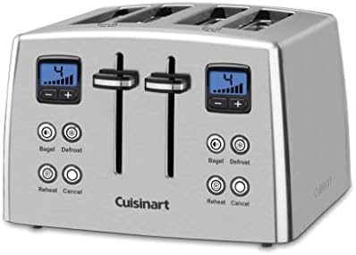 Cuisinart CPT-435P1 4-Slice Countdown Motorized Toaster, Stainless Steel & JK-17P1 Electric Cordless Tea Kettle, 1.7-Liter Capacity with 1500-Watts, Stainless Steel - Image 4