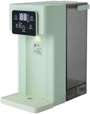 Instant Hot Water Dispenser, 110V 1500W Electric Tea Kettle with 0.8Gal Water Tank and Safety Lock, Adjustable Water Temp & Quantity Hot Water Dispenser with Night Light, for Home, Office (Green) by Unknown