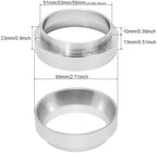 Aluminum Smart Coffee Dosing Ring for Beer Mug Coffee Powder Tool Espresso Barista for 51 53 54 58MM Coffee Filter Tamper Dosing Funnel 54mm(Black) - Image 3