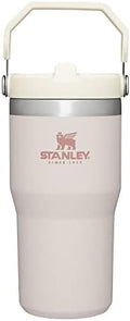 Stanley IceFlow Flip Straw Tumbler with Handle 20 oz | Twist On Lid and Flip Up Straw | Leak Resistant Water Bottle | Insulated Stainless Steel |BPA-Free | Rose Quartz 1.0 by Unknown
