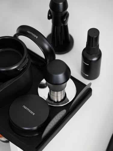 Normcore 51mm Coffee Tamper V4.1 Mini, Spring-Loaded with Click Feedback, Self-Leveling Stainless Steel Flat Baffle, Compatible with 51mm Espresso Machines Portafilter, Black - Image 3