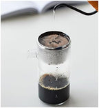 JITEM Cafetera Glass Ice Cold Dripper Coffee and Tea Maker Dripper Coffee Brewer Maker with Adjustable Water Flow Stainless Steel Filter for Coffee or Tea - Image 4