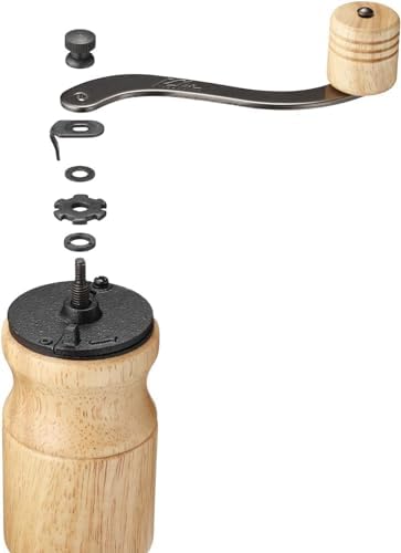 Carita Kalita Coffee Grinder Wood Hand Grinder Manual Natural KH-10 N #42167 Antique Coffee Grinder Small Outdoor Camping Adjustable Grinder with Lid - Image 7