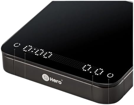 Electronic Scale, Coffee Electronic Scale Precision 0.1g Digital Smart Kitchen Portable Baking Scales with Timer USB Charge 2KG,for Meal Prep, Baking and Cooking(Black Hero) - Image 3