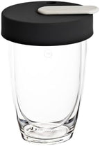 Loveramics Set of 1 x 300ml Latte Art Cup and Saucer (Forest) + Glass Travel Mug (Clear) - Image 3
