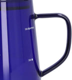 Glass Coffee Pot Server, Clear Tea Pot Coffee Carafe Teapot Restaurant Server Teakettle with Wood Lid for Cafe 500ml (Blue) - Image 7