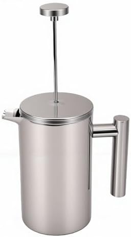 Dpofirs French Press Coffee Maker, 304 Stainless Steel Double Wall Insulated Tea Infuser Coffee Pot with 600ML Capacity, for Home Office Use - Image 2