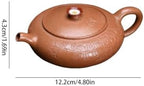 Tea Pots For Loose Tea Handheld Flat Purple Clay Teapot Suitable For Single-person Tea Brewing Tea Infuser Pot - Image 2
