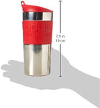BODUM Travel French Press Coffee Maker, Vacuum, Small, 0.35 L - Red - Image 2