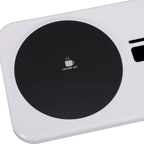 Mug Warmer with 3 Temp Electric Beverage Heating Pad 3A 9V Phone Charging Station Auto Shut Off in 8 Hours Compact Desk Mat for Coffee Tea Compatible with Devices - Image 7