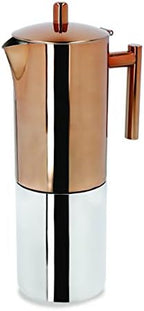 La Cafetière Copper Stovetop Espresso Maker, Stainless Steel, 600ml - Image 2
