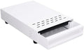 Stainless Steel Coffee Knock Box Drawer with Non Slip Feet, Rubber Lever, for Household Shop, Easy to (White) by Pwshymi