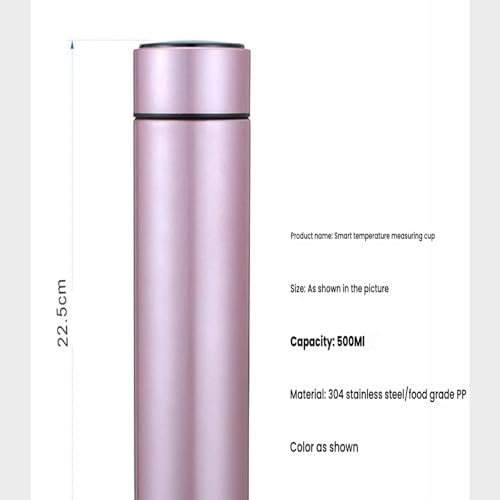 Intelligent temperature measurement thermal cup, 304 stainless steel double-layer vacuum straight bottle 500ml - Image 6