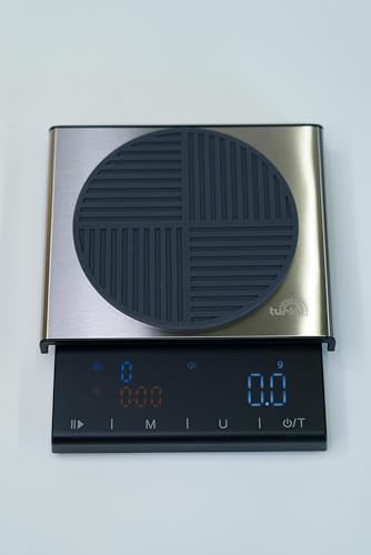 Turin Pour Over Scale by Turin Grinders | USB/C Rechargeable Coffee Scale with Brew Ratio Calculator, 0.1g Precision, and Multiple Unit Modes - Image 2
