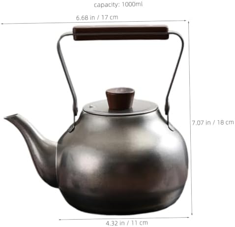 Stainless Steel Tea Kettle with Removable Infuser 1l Silver - Image 2