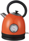 Retro Dom Shape Electric Kettle Stainless Steel, Temperature Gauge, 1.7L Tea Water Boiler, 1500W Fast Quiet Boil,Auto Shut-Off,Boil-Dry Protection by Unknown