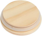 Bamboo Lids 10pcs Reusable Bamboo Wood Lids,Mason Jar Caps Non Leakage Silicone Sealing Wooden Covers(62mm) - Image 6