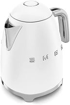 SMEG KLF03 7 Cup Electric Water Kettle, Retro-Style Matte, White (Renewed) - Image 3