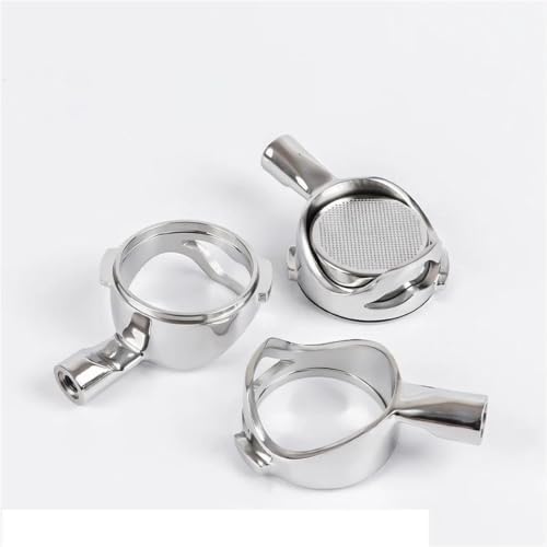 Coffee Machine Portafilter Handle,Compatible With Gaggia,Modified Filter 58MM Bottomless Hollow Stainless Steel filter basket(58mm-silver) - Image 3