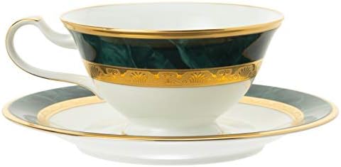 Noritake T59587/4712 Cup & Saucer (Both Coffee and Tea) 220cc Fitzgerald Green Bone China - Image 3