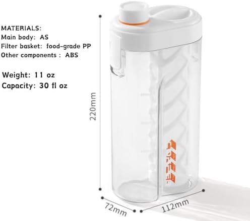 Cold Brew Coffee Maker,33 oz BPA free Pitcher with 350-Mesh Ultra-Fine Filter, Refrigerator Horizontal Stackable Space Saving, Airtight & Leak-Proof for Iced Coffee,Tea & Lemonade (Black) - Image 7