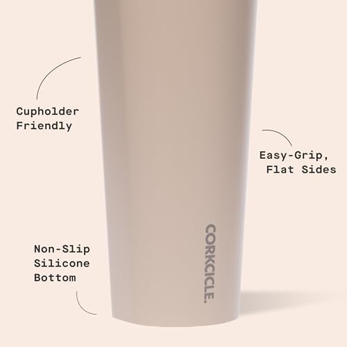 Corkcicle Insulated Tumbler with Sliding Lid, 24 oz, Desert - Image 4