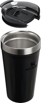 STANLEY Everyday Tumbler 16 oz | Press Fit Drink Through Lid | Beverage, Coffee, and Cocktail Cup | Insulated Stainless Steel Wine Glass | BPA-Free | Black 2.0, 16 Ounces (Pack of 6) - Image 3