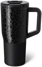 BrüMate Müv - 25oz 100% Leak Proof Insulated Coffee Mug with Handle & Lid - Stainless Steel Coffee Travel Mug - Double Walled Coffee Cup (Onyx Leopard) by Br%C3%BCMate