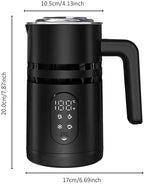 Milk Frother and Steamer, 19.9 OZ Detachable Milk Frother for Coffee with Temperature Display, 4 in 1 Large Capacity Automatic Warm and Cold Foam Maker for Coffee, Latte, Cappuccino - Image 6