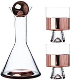 Water Pitcher Water Jug and Glass Set,Crystal Wine Glasses Cup Set Bar Accessories,Nordic Light Luxury Cold Kettle Wine Milk Bottle Water Jug(Rose Red) by Unknown