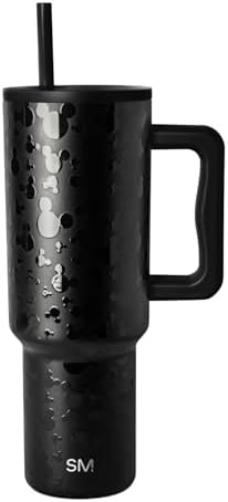 Simple Modern Disney 40 oz Tumbler with Handle and Straw Lid | Insulated Reusable Stainless Steel Water Bottle Travel Mug | Gifts for Women Men Him Her | Trek Collection | 40oz | Iconic Mickey by Unknown