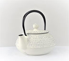 Iwachu 12606 Iwachu Teapot, 5 Type, Cherry Blossom, Silver/Hemp Color, 0.65 L (0.65 L), Inner Hollow Enamel, Nambu Ironware - Image 3