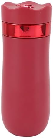 Zopsc French Press Mug, Stainless Steel Insulated Portable 320ml Coffee Maker, Red Travel Mug for Outdoor Office Home - Image 6