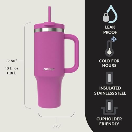Contigo Streeterville 40oz Tumbler Stainless Steel Vacuum Insulated Leak-Proof Cold for 29 Hours Galactic - Image 2