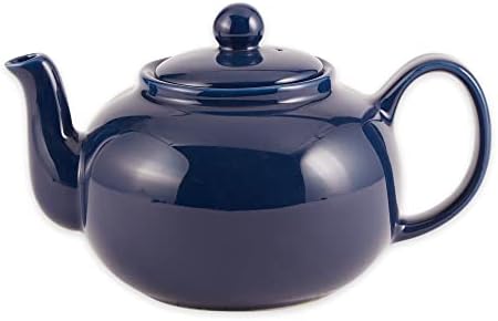 RSVP Large Stoneware 6-Cup Teapot, Blue by RSVPInternational
