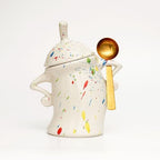 Sassy Canister With Attitude - Funny Ceramic Airtight Storage Canister for Coffee Sugar Tea, Unique Kitchen Decor & Housewarming Gift(Colorful) by Unknown