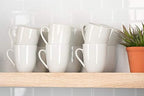 10 Strawberry Street Catering Ceramic 12 oz Coffee Mugs, Round, Set of 12, White - Coffee Cups for Coffee, Tea, Latte and Hot Beverages for Everyday Use, Microwave and Dishwasher Safe - Image 3