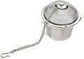 Tea Strainer 4 Sizes Silver Reusable Stainless Mesh Herbal Ball Tea Spice Strainer Teakettle Locking Tea Filter Infuser Spice Tool (Color : Size L) by Unknown