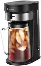 Ice Tea Maker with 2.5QT Cold Brew Coffee & Iced Tea Pitcher, Strength Selector, Reusable Filter for Lemonade, Fruit Infused Water (Black) by BarrenwoodHOMEORGANIZEDSOLUTION