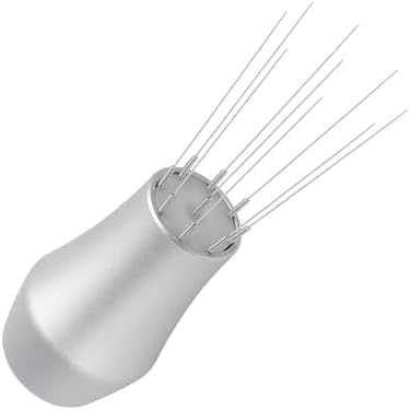 Normcore WDT Distribution Tool with Stand V3, 9 Prong Needle Espresso Stirrer, 18 Needles 0.25mm / 0.3mm Thick Spring Wires, Weiss Distribution Technique, Anodized Aluminum Handle, Silver - Image 6