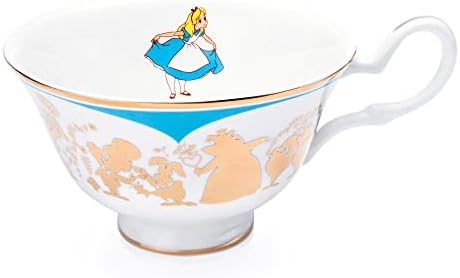 Disney Alice in Wonderland Cup and Saucer, Fine Bone China, 7.5 × 15 × 15 cm, Multicolor - Image 5