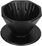 Coffee Dripper Ceramic Convenient Reliable Exquisite Portable Size Simple Design Pour Over Coffee Dripper(Black) - Image 3