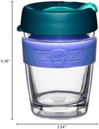 KeepCup Longplay Reusable Coffee Cup, 12 oz Tempered Glass Travel Mug with Removable Tritan Sleeve and Splashproof Lid, Dishwasher Safe, Haze - Image 7