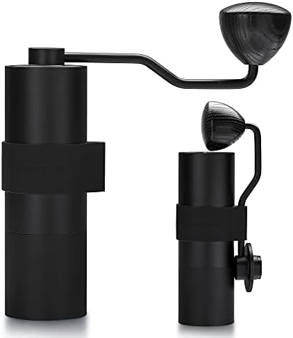 Normcore Manual Coffee Grinder V2-38mm Titanium Contemporary Conical Burr - Hand Grinder - Adjustable Settings - For Espresso, Aeropress, Pour over, French Press by NORMCORECOFFEETOOLS