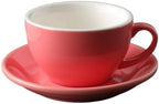 Ceramic Cappuccino Cup and Saucer Set, 8oz Thickened Latte Mug for Coffee Art, Professional Barista Style Drinkware for Home Office Cafe - 250ml (Blush Pink) by Unknown