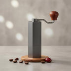 Milageto Manual Coffee Grinder Coffee Mill Hand Crank Burr Grinder Bean Grinder With Steel Burr And Stable Aluminum Frame Suitable for home small kitchens travel - Image 3