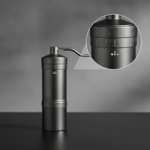 Grinder Manual Coffee Grinder Hand Crank Burr Grinder With Consistent Particle Control And 304 Stainless Steel Handle, Array, Black, style to 4 - Image 2
