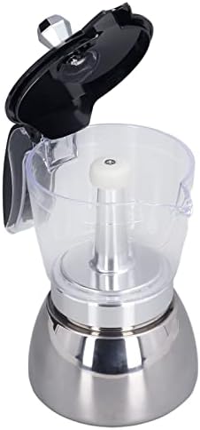 Stovetop Espresso Maker, Italian Coffee Maker, 6 Cup Moka Pot Clear, Classic Stovetop Espresso Maker for Great Flavored Strong Espresso for Home Office - Image 5