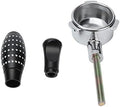 Bottomless Portafilter with Frosted Handle, Fine Filter Bowl, Food-Grade 304 Stainless Steel, 54mm Coffee Handle for Espresso Machines by Unknown