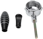 Bottomless Portafilter with Frosted Handle, Fine Filter Bowl, Food-Grade 304 Stainless Steel, 54mm Coffee Handle for Espresso Machines by Unknown